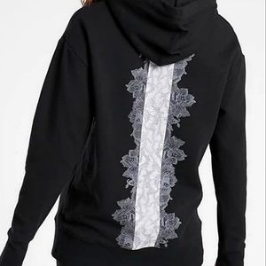 LIKE NEW Athleta Rose Lace Tunic Hoodie Size Large